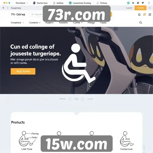 Acessibilidade e interface do usuário no 73r.com